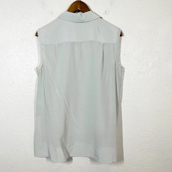 Diane Von Furstenberg Silk Sleeveless Top Shirt Button Up Career Casual - 6 - Picture 2 of 4